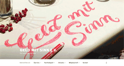 Desktop Screenshot of geldmitsinn.de